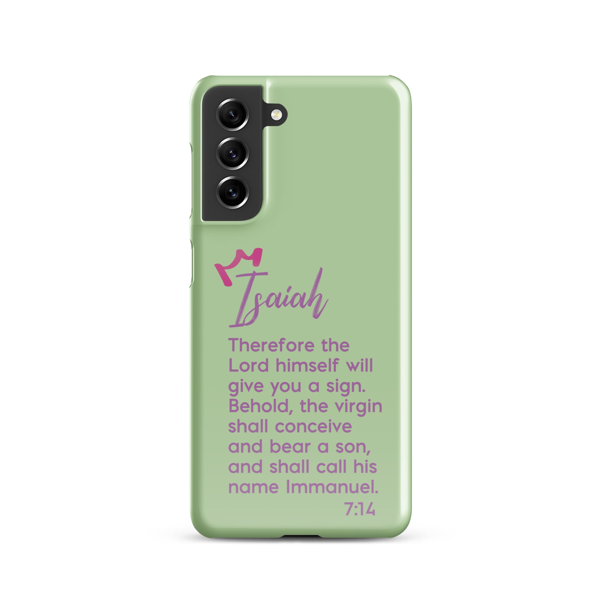 Samsung Galaxy case - Isaiah 7:14