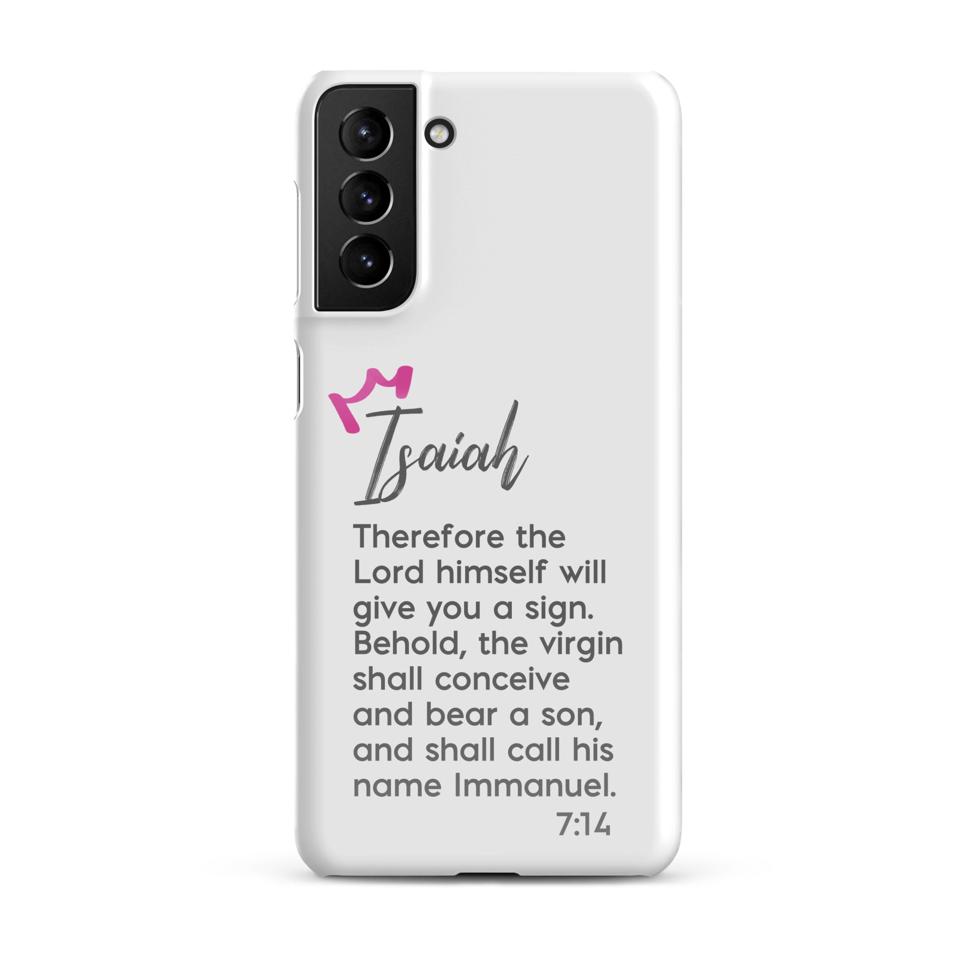 Samsung Galaxy case - Isaiah 7:14