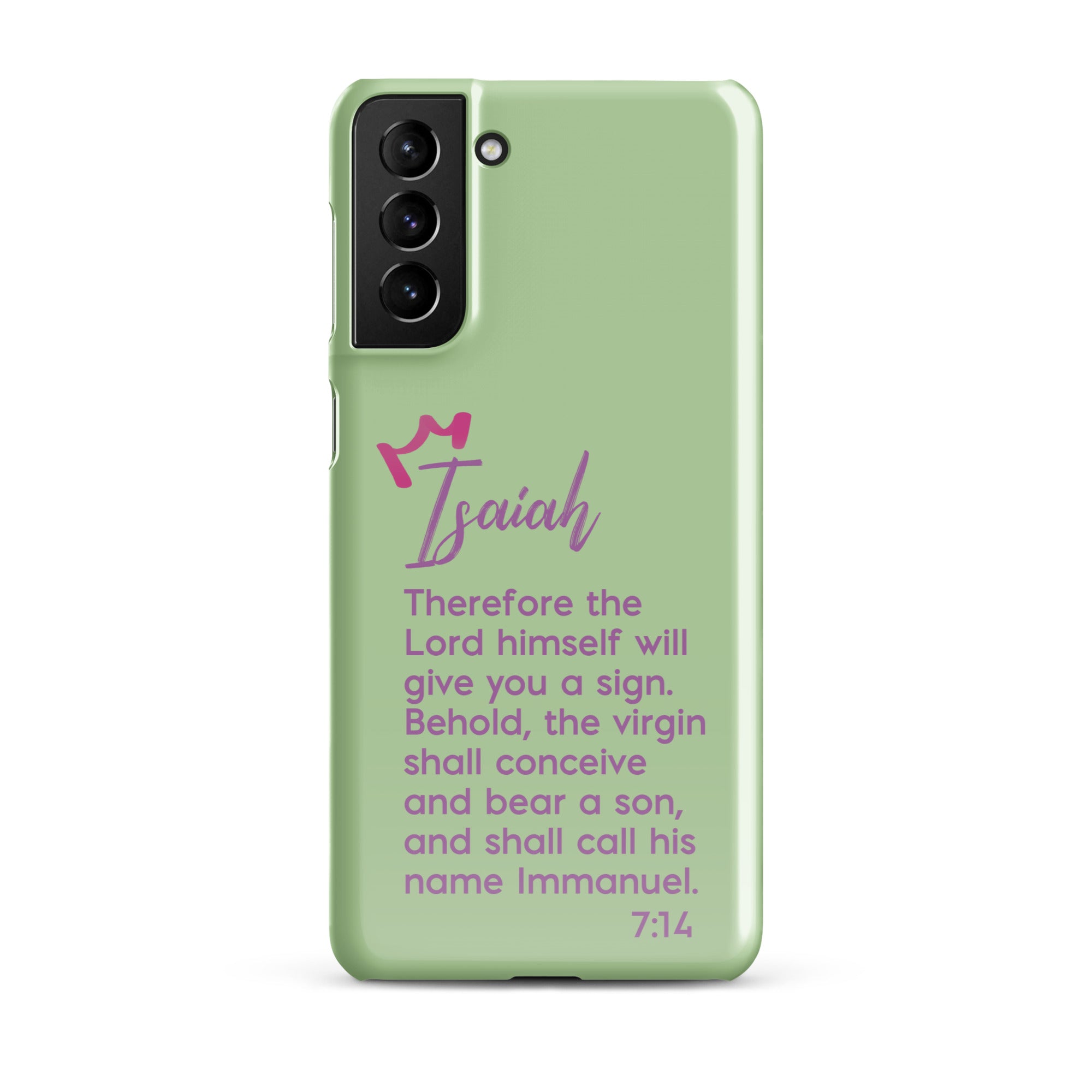 Samsung Galaxy case - Isaiah 7:14