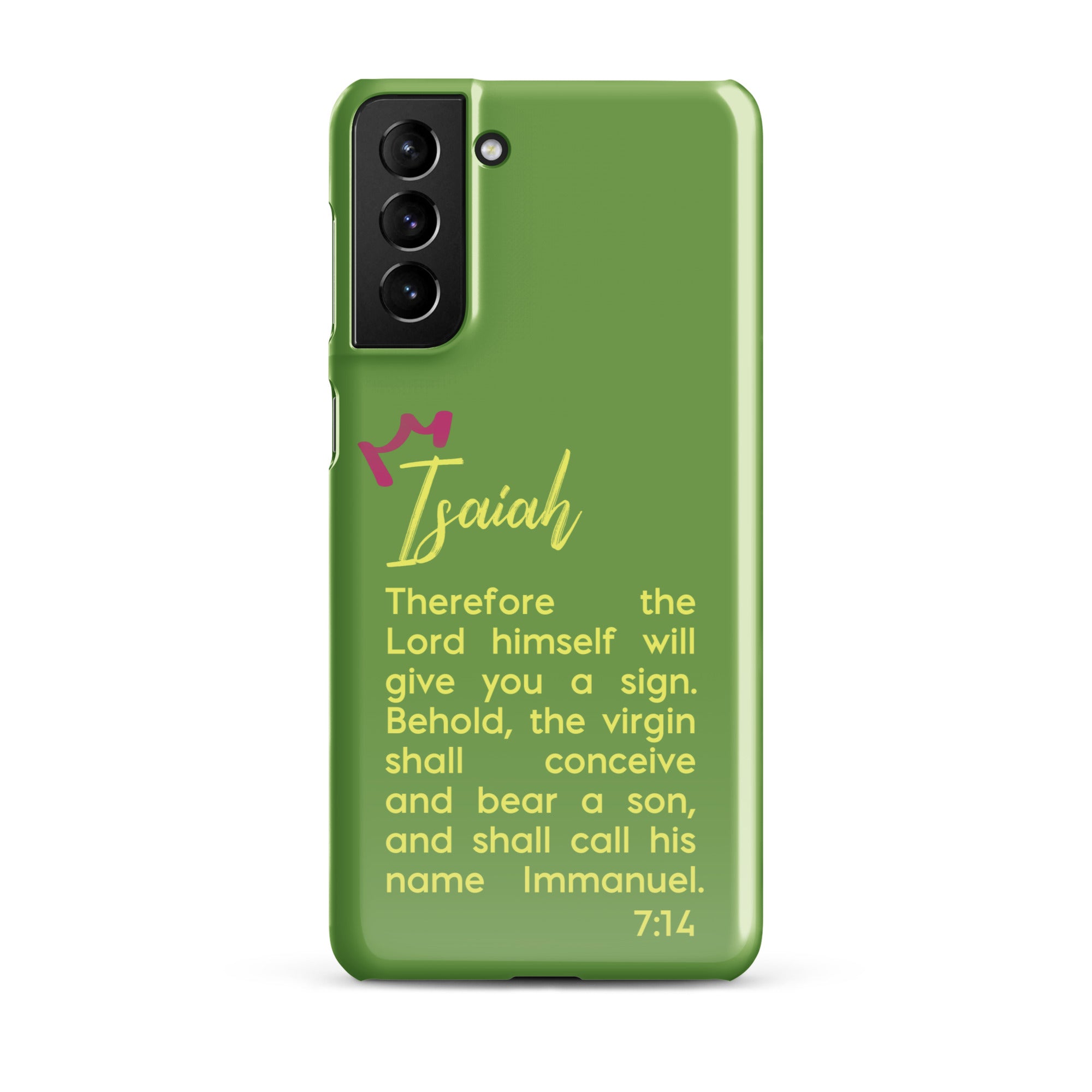 Samsung Galaxy case - Isaiah 7:14