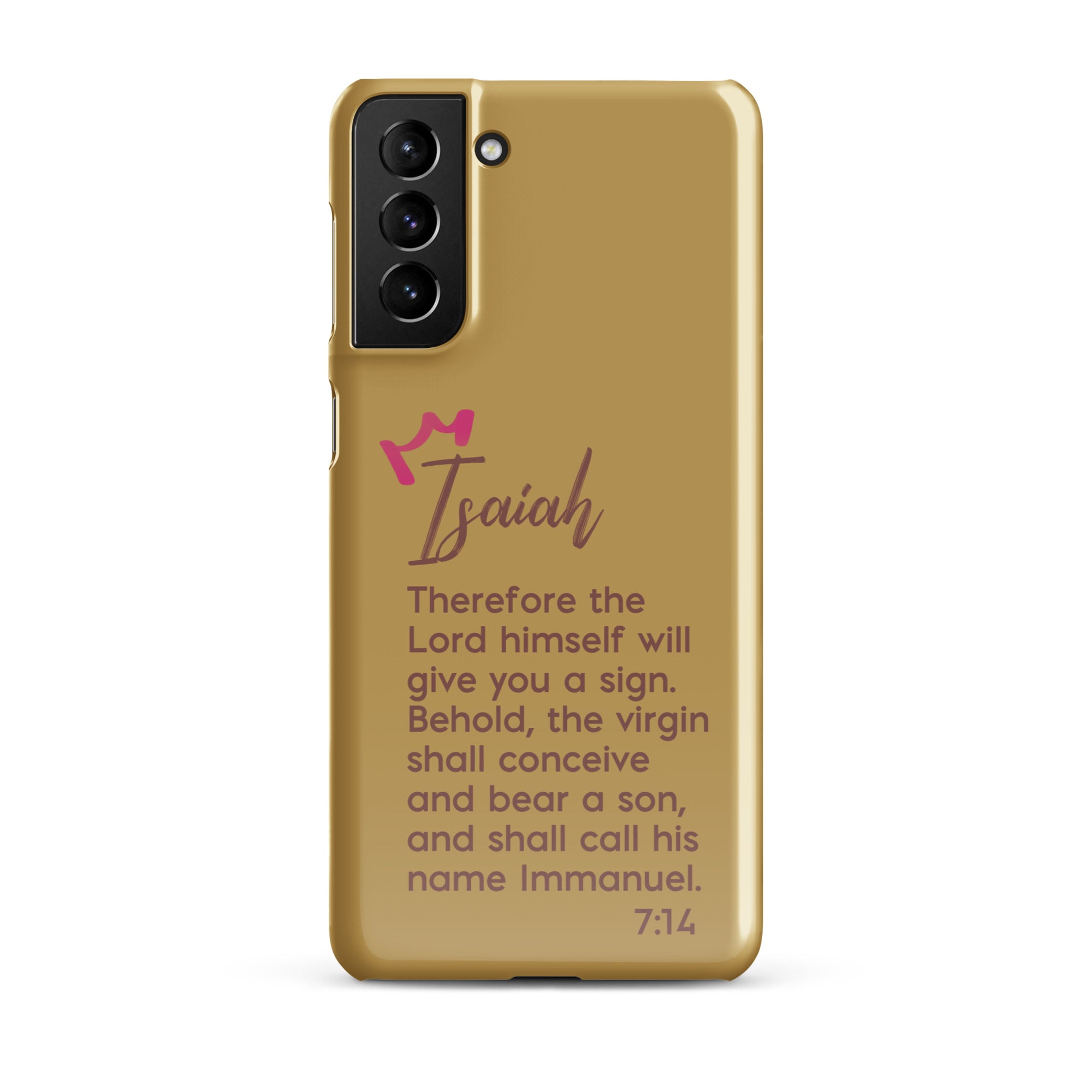 Samsung Galaxy case - Isaiah 7:14