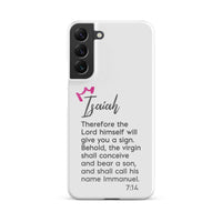 Samsung Galaxy case - Isaiah 7:14