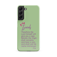 Samsung Galaxy case - Isaiah 7:14