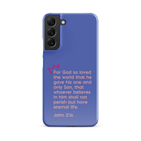 Samsung Galaxy case  - John 3:16