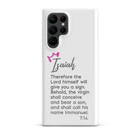 Samsung Galaxy case - Isaiah 7:14