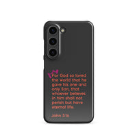 Samsung Galaxy case  - John 3:16