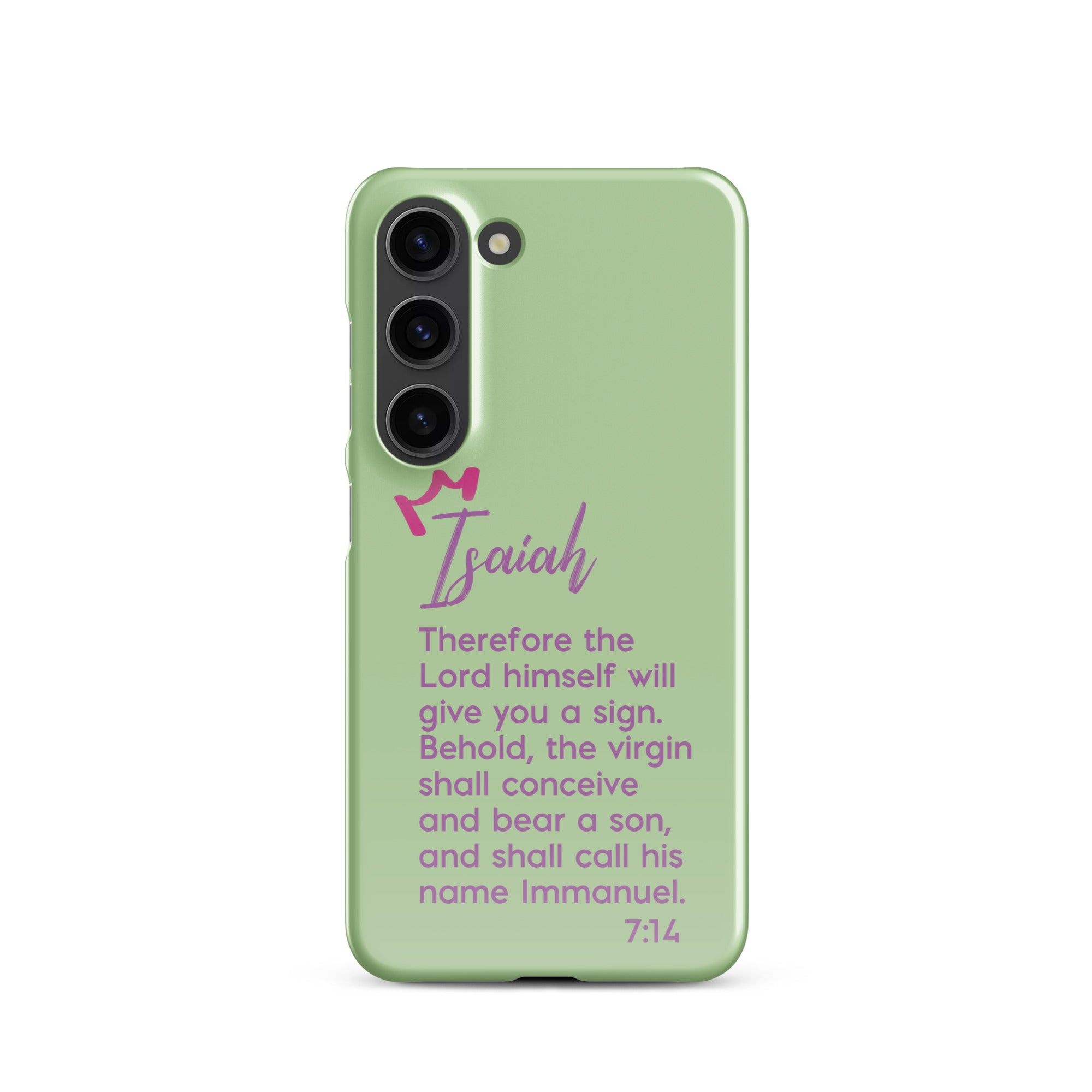 Samsung Galaxy case - Isaiah 7:14