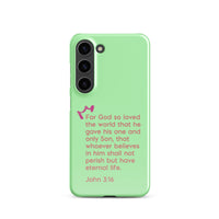 Samsung Galaxy case  - John 3:16