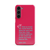 Samsung Galaxy case  - John 3:16