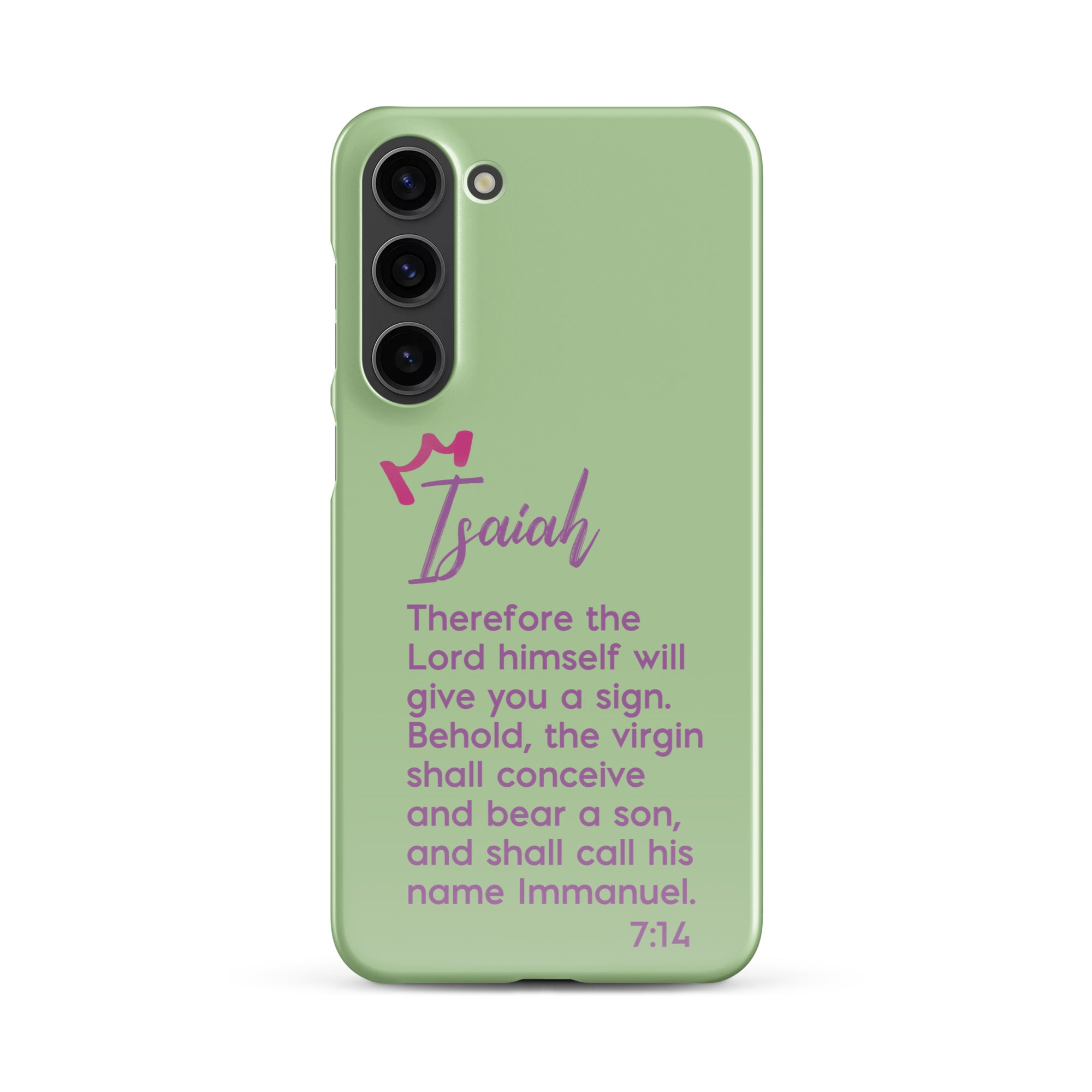 Samsung Galaxy case - Isaiah 7:14