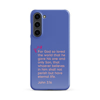 Samsung Galaxy case  - John 3:16