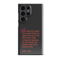 Samsung Galaxy case  - John 3:16