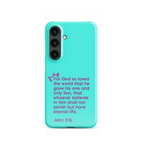 Samsung Galaxy case  - John 3:16