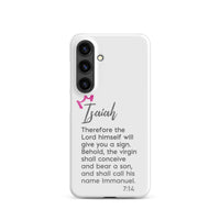 Samsung Galaxy case - Isaiah 7:14