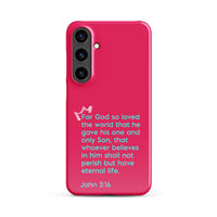 Samsung Galaxy case  - John 3:16