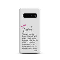 Samsung Galaxy case - Isaiah 7:14