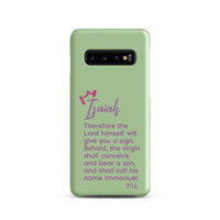 Samsung Galaxy case - Isaiah 7:14