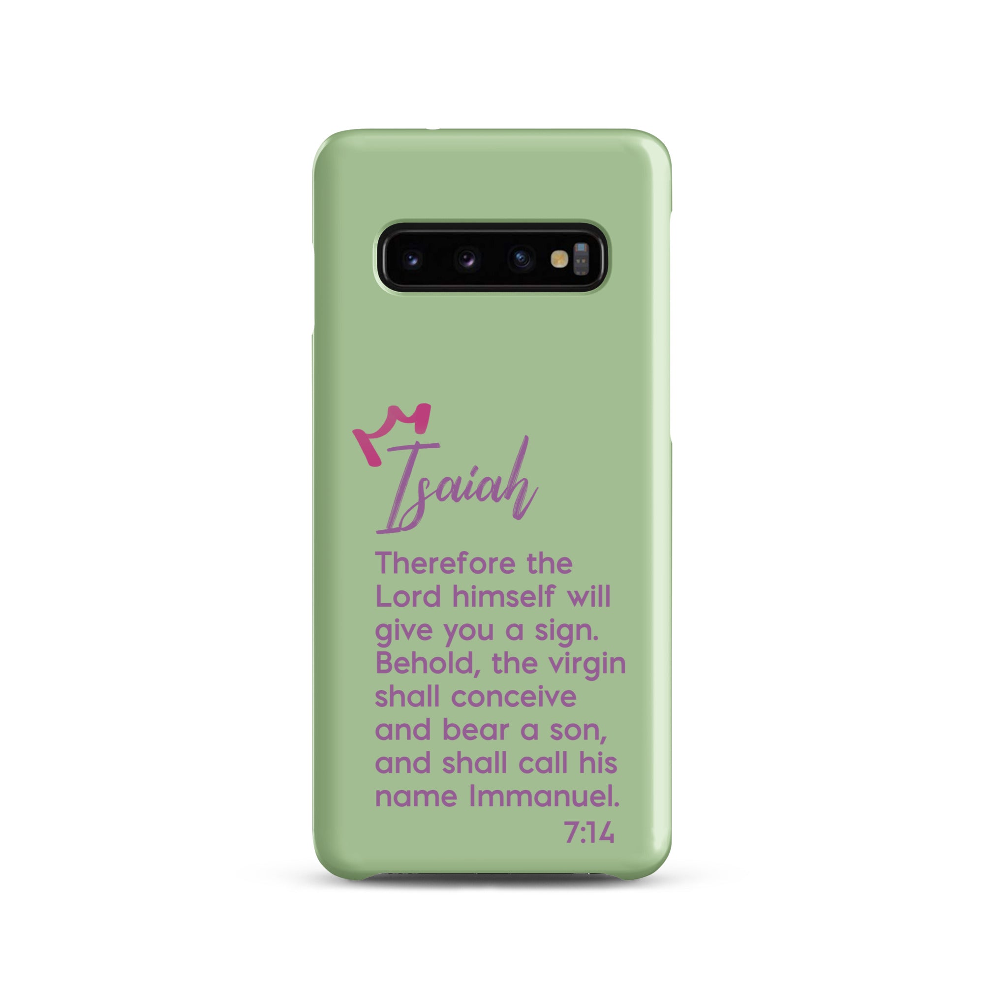 Samsung Galaxy case - Isaiah 7:14