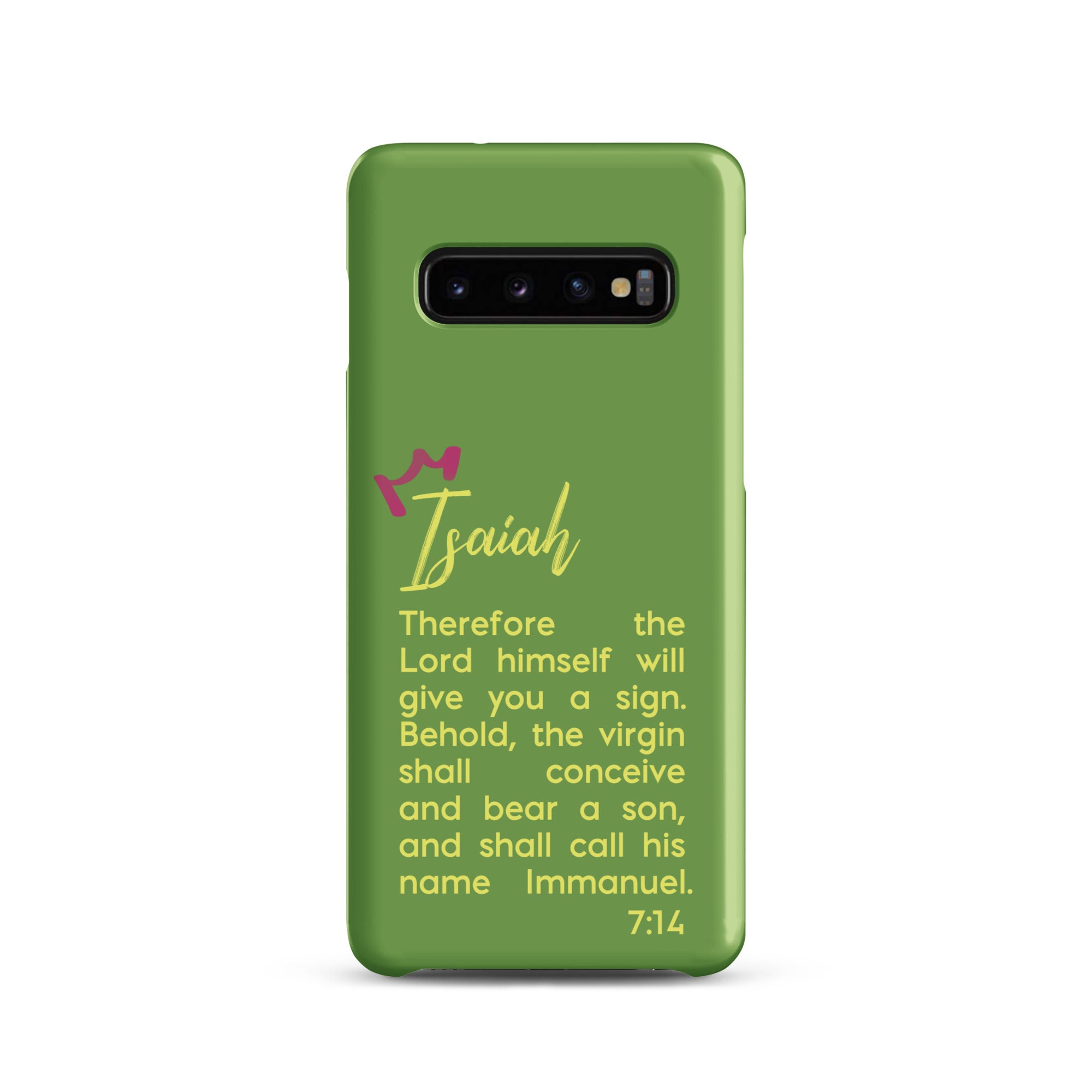 Samsung Galaxy case - Isaiah 7:14