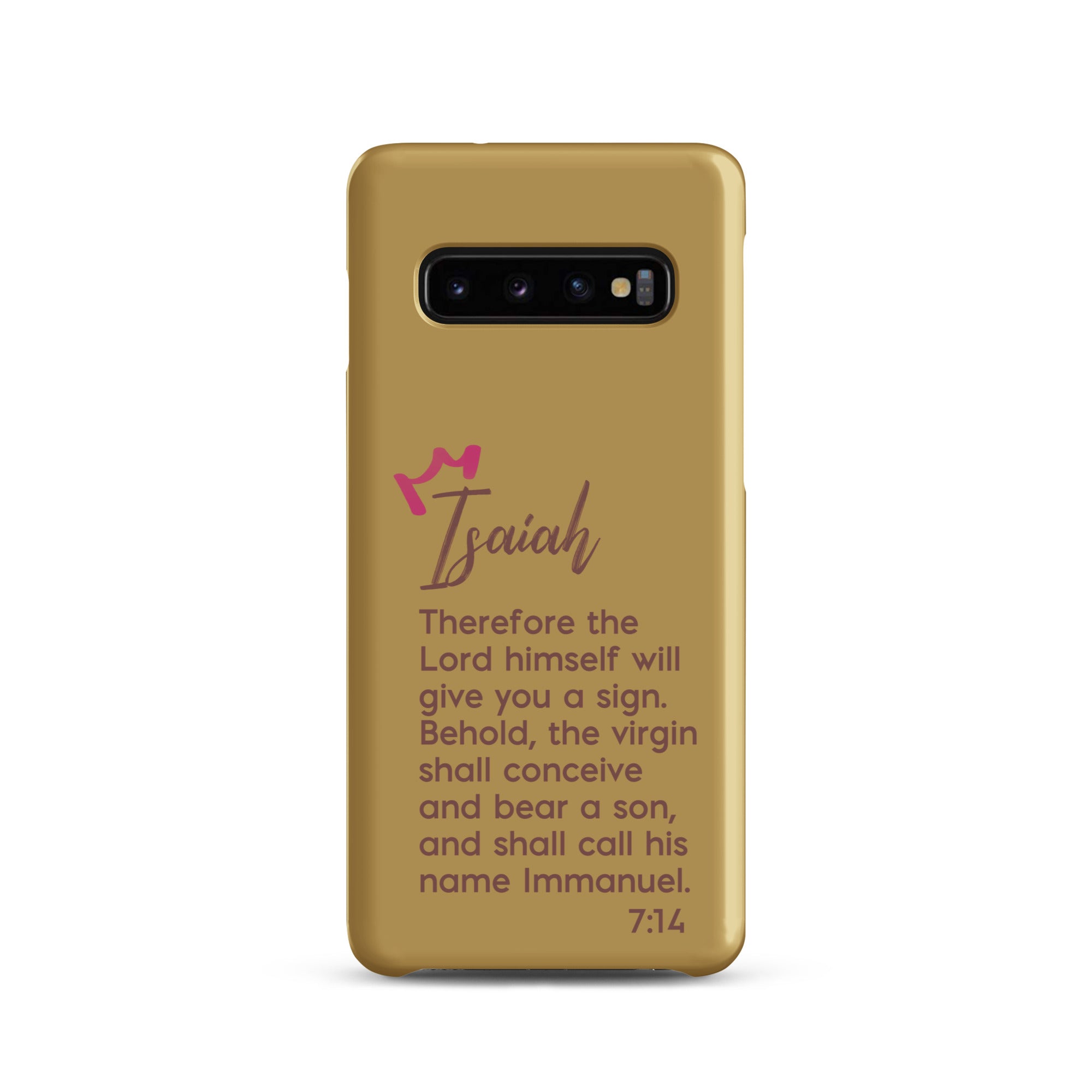 Samsung Galaxy case - Isaiah 7:14