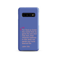 Samsung Galaxy case  - John 3:16