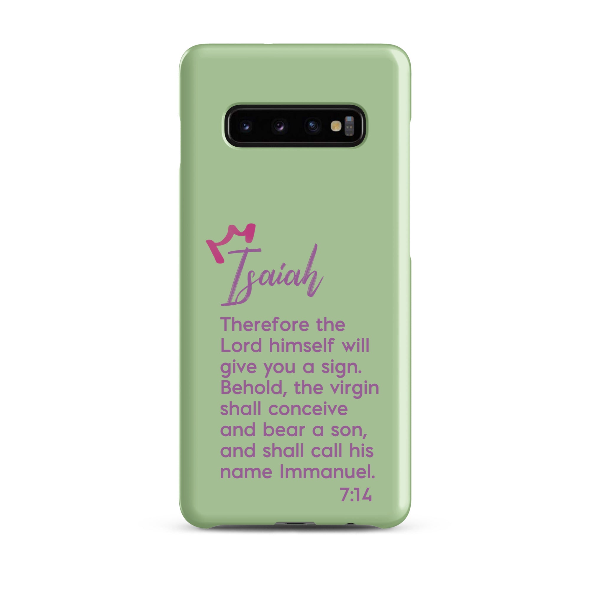 Samsung Galaxy case - Isaiah 7:14