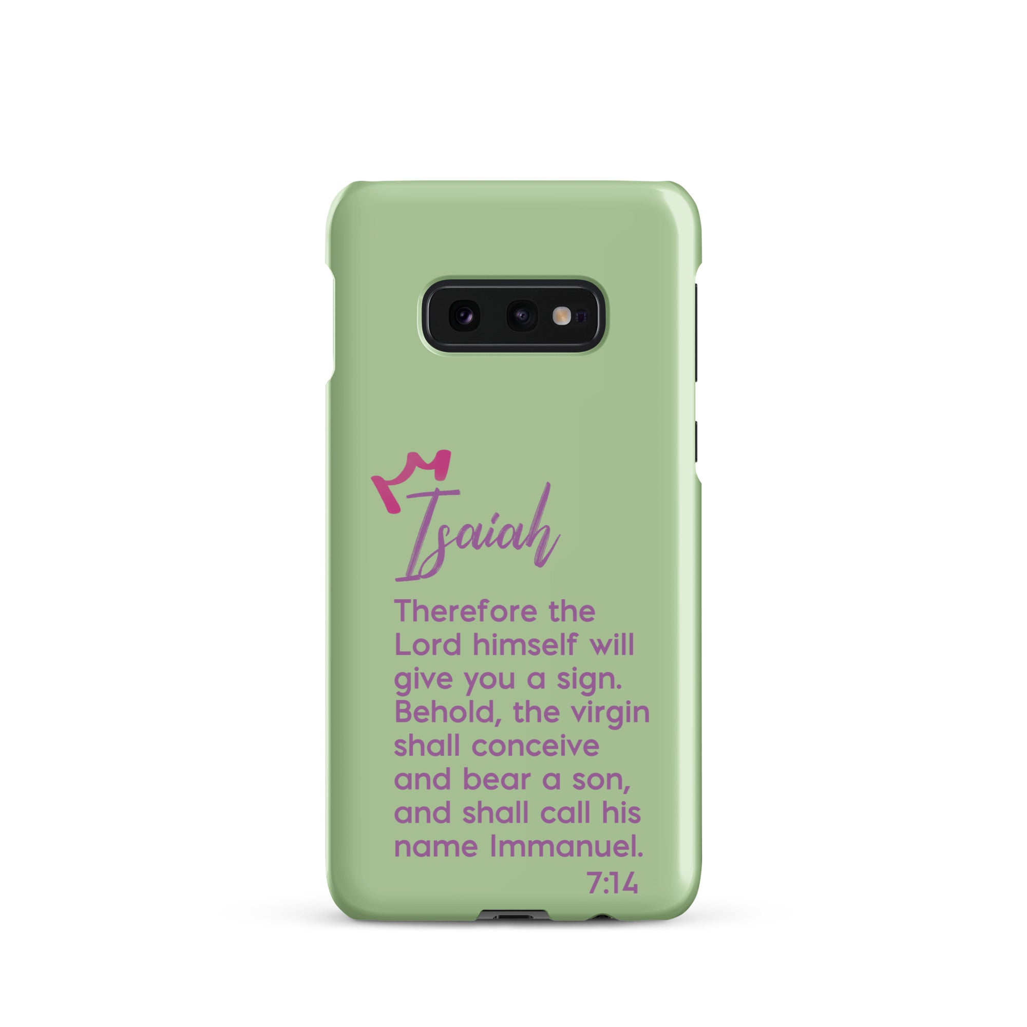 Samsung Galaxy case - Isaiah 7:14