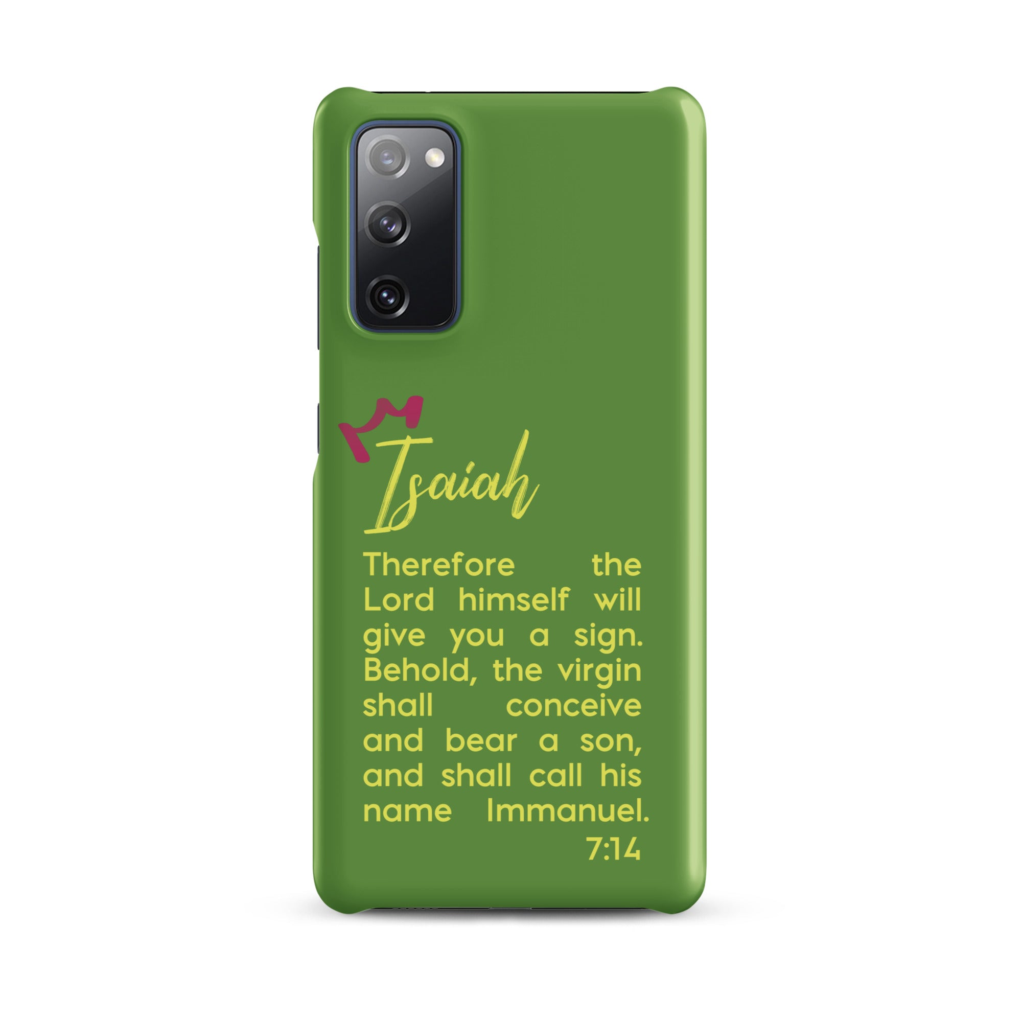 Samsung Galaxy case - Isaiah 7:14