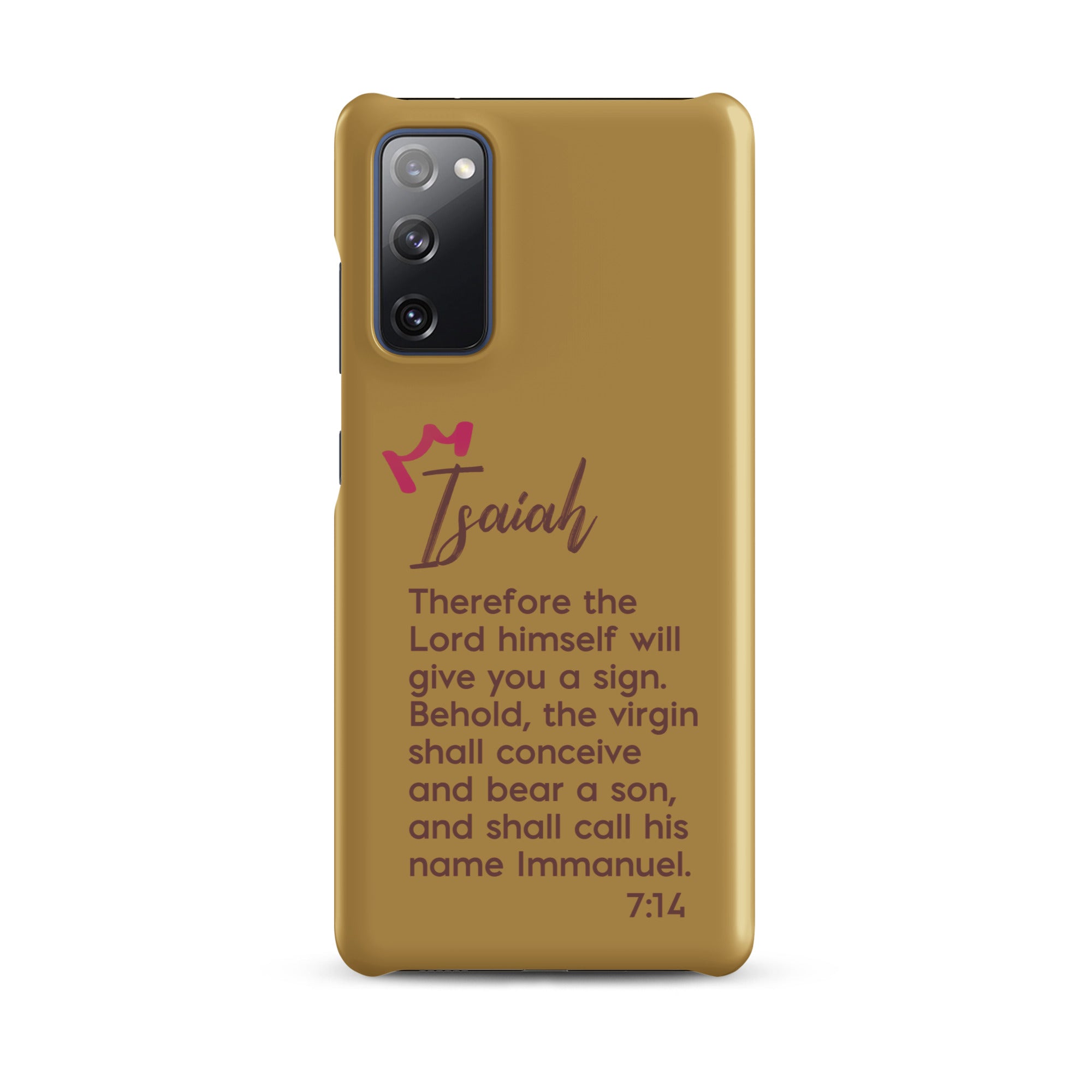 Samsung Galaxy case - Isaiah 7:14