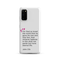 Samsung Galaxy case  - John 3:16