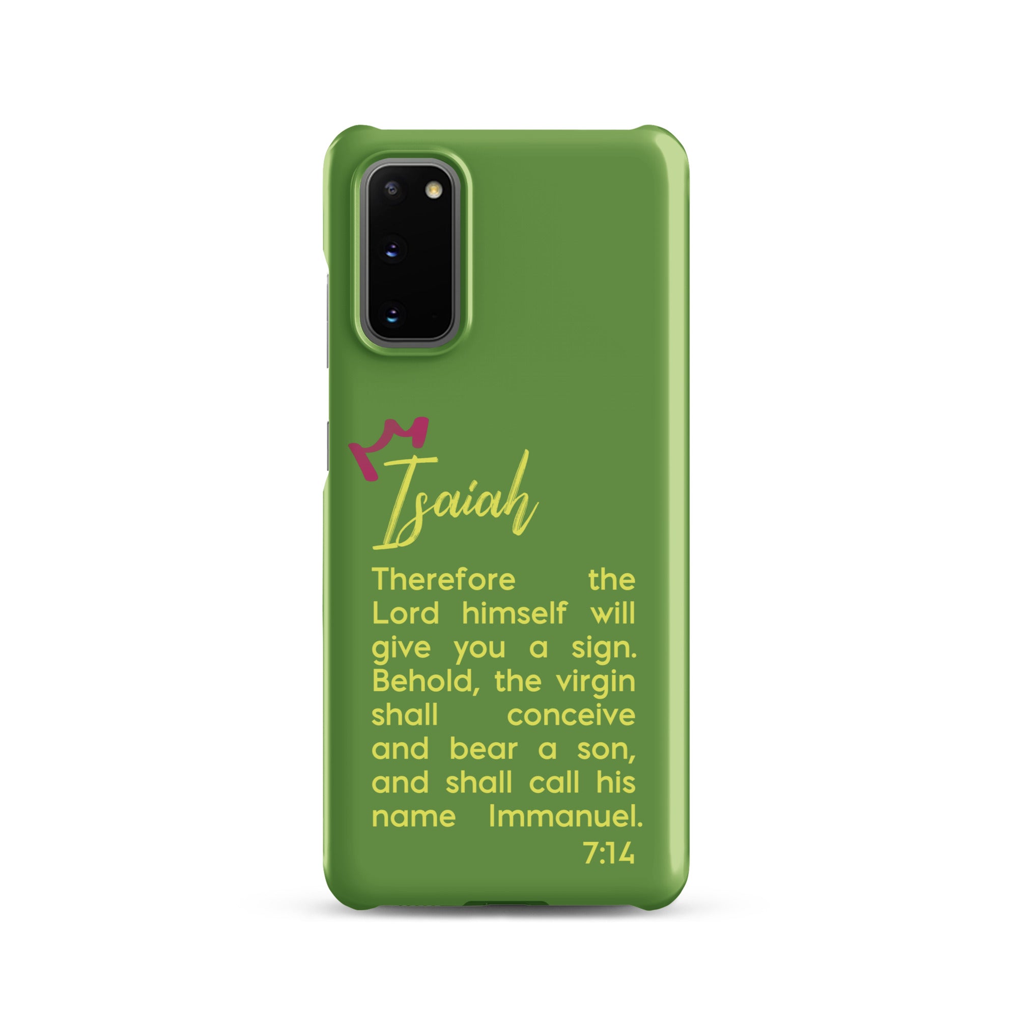 Samsung Galaxy case - Isaiah 7:14