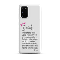 Samsung Galaxy case - Isaiah 7:14