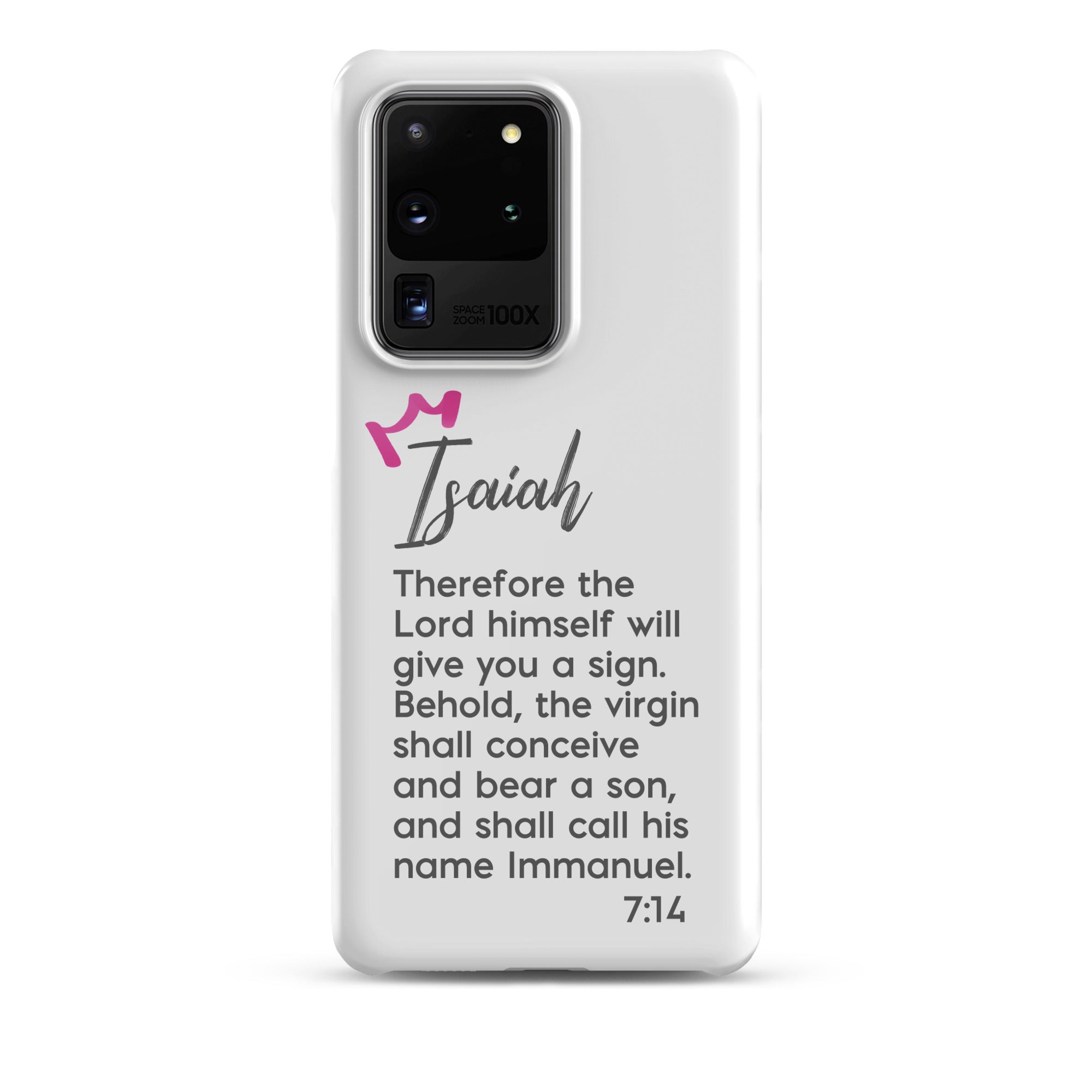 Samsung Galaxy case - Isaiah 7:14