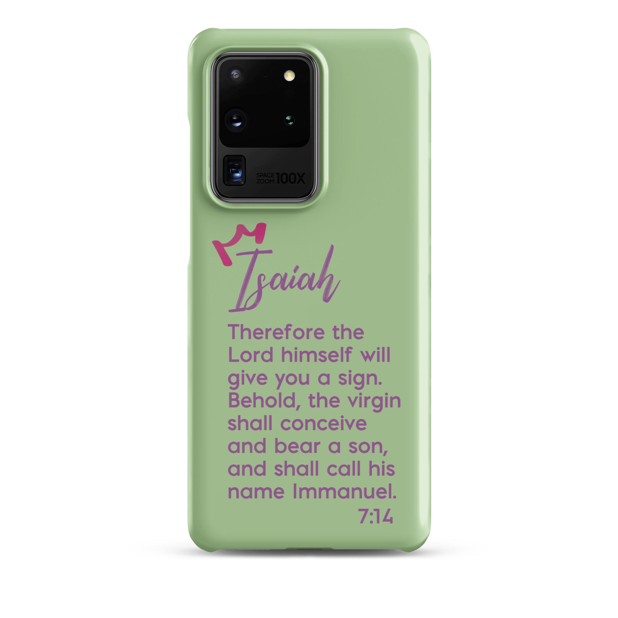 Samsung Galaxy case - Isaiah 7:14