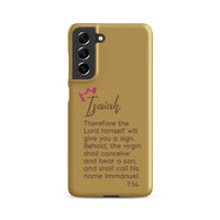 Samsung Galaxy case - Isaiah 7:14