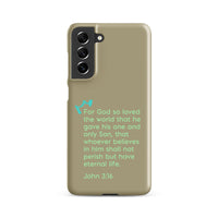 Samsung Galaxy case  - John 3:16