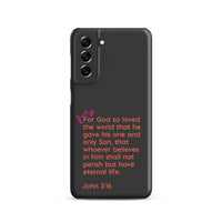 Samsung Galaxy case  - John 3:16