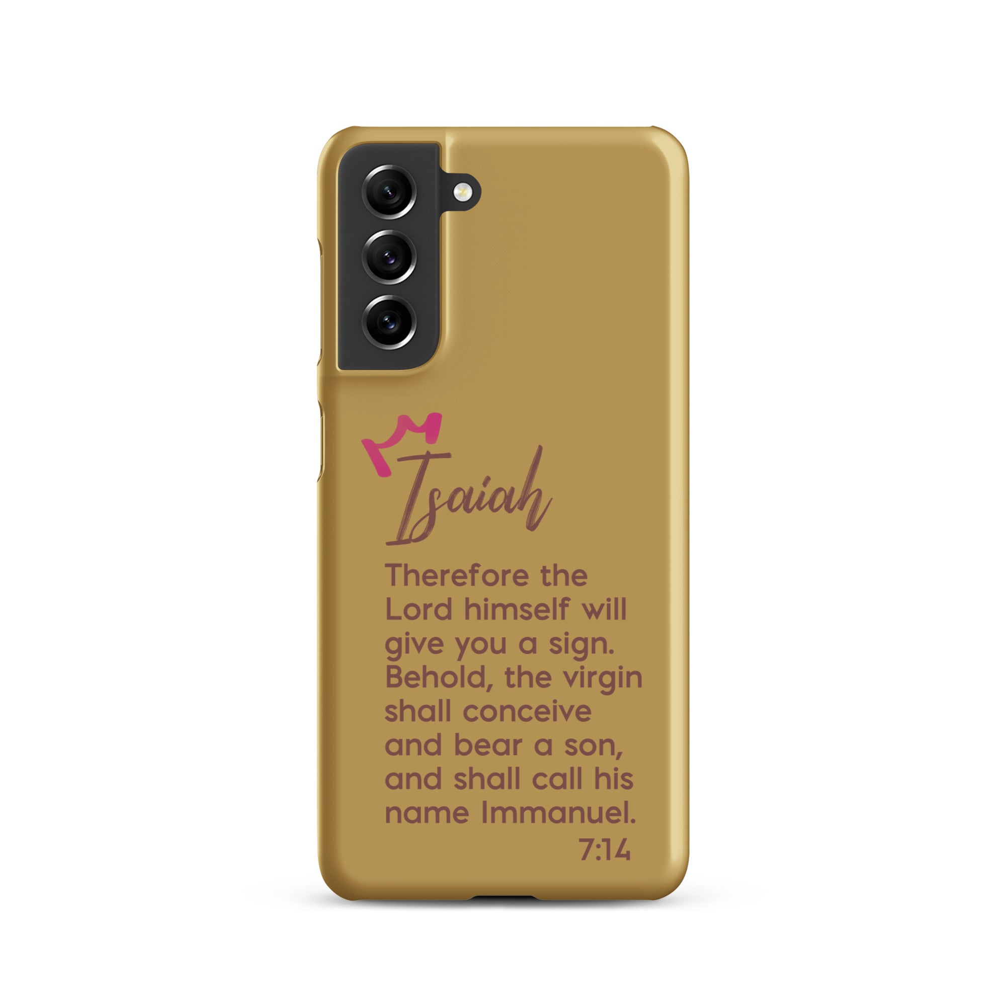 Samsung Galaxy case - Isaiah 7:14