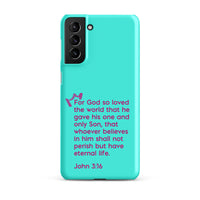 Samsung Galaxy case  - John 3:16