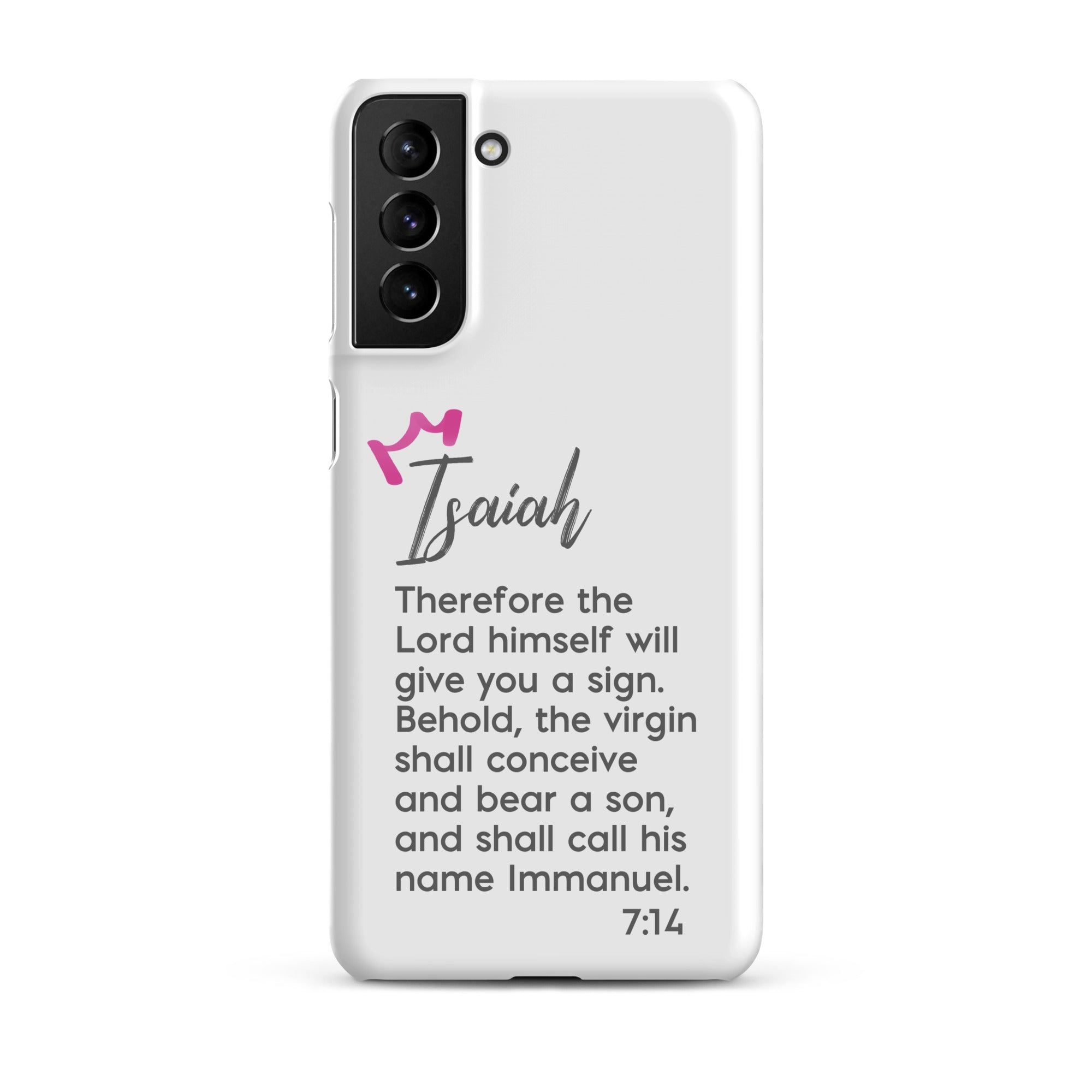 Samsung Galaxy case - Isaiah 7:14