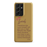 Samsung Galaxy case - Isaiah 7:14