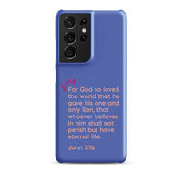 Samsung Galaxy case  - John 3:16