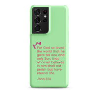 Samsung Galaxy case  - John 3:16