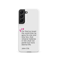 Samsung Galaxy case  - John 3:16