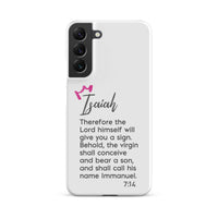 Samsung Galaxy case - Isaiah 7:14