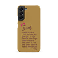 Samsung Galaxy case - Isaiah 7:14