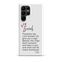 Samsung Galaxy case - Isaiah 7:14