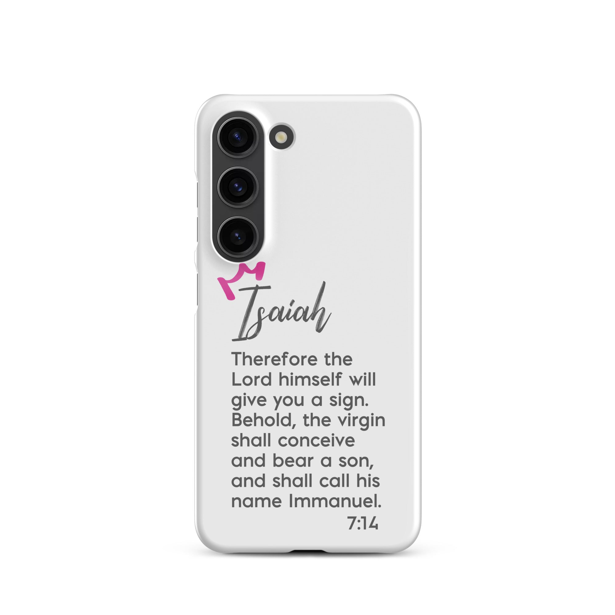 Samsung Galaxy case - Isaiah 7:14