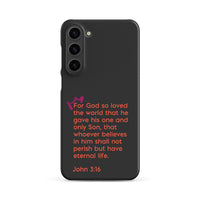 Samsung Galaxy case  - John 3:16