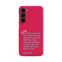 Samsung Galaxy case  - John 3:16